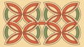 Abstract geometric shapes creating a vibrant and dynamic pattern, vector design Generative AI Royalty Free Stock Photo