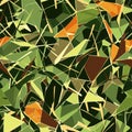 Abstract Geometric Shapes Pattern in Earthy Tones