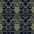 Abstract geometric shapes seamless cubes pattern