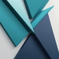 Abstract Geometric Shapes Teal and Navy Blue Overlapping image photo Royalty Free Stock Photo