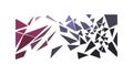 Abstract Geometric Shards Fragmented Design Vector, vector design Generative AI Royalty Free Stock Photo