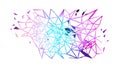 Abstract Geometric Shards with Intersecting Lines and Energy Flow, vector design Generative AI Royalty Free Stock Photo