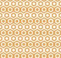 Abstract geometric monochrome seamless pattern with diagonal hexagonal lattice in minimal colors