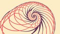 Abstract Geometric Spiral Pattern, vector design Generative AI Royalty Free Stock Photo