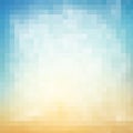 Abstract geometric square background of pixels in gradient color