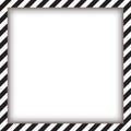 Abstract geometric square frame, with diagonal black and white. Vector illustration