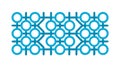 Abstract Geometric Square Pattern, Interlocking Modern Design Element, vector design Generative AI Royalty Free Stock Photo