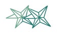 Abstract Geometric Star Cluster Pattern Icon, vector design Generative AI Royalty Free Stock Photo