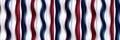 abstract geometric striped seamless pattern with red and blue stripes waves on white background Royalty Free Stock Photo