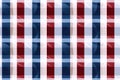 abstract geometric striped seamless pattern with red and blue stripes on white background Royalty Free Stock Photo