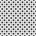 Vector Seamless Black and White Geometric  Pattern Background. Royalty Free Stock Photo