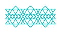 Abstract Geometric Structure: Modern Cyan Triangles, vector design Generative AI Royalty Free Stock Photo