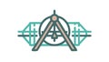 Abstract Geometric Structure, Modern Network Framework, vector design Generative AI Royalty Free Stock Photo