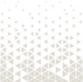 Abstract geometric subtle deco art print halftone triangle pattern Royalty Free Stock Photo