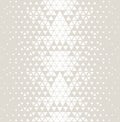Abstract geometric subtle deco art print halftone triangle pattern