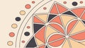 Abstract Geometric Sunburst Pattern Art, vector design Generative AI Royalty Free Stock Photo