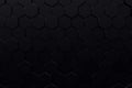 Abstract geometric surface. Hexagonal black background. 3D Rendering