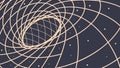Abstract Geometric Swirl Pattern, Dynamic Motion Design, vector design Generative AI Royalty Free Stock Photo