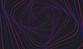 Abstract geometric Swirling purple lines square banner