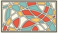 Abstract Geometric Swirling Shapes Pattern Vector, vector design Generative AI Royalty Free Stock Photo