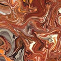 Abstract geometric texture with random multicolor wavy shapes and lines in bright warm autumn colors Liquid Swirl print