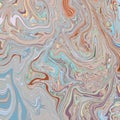 Abstract geometric texture with random wavy shapes and lines in light warm colors Liquid Swirl print