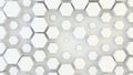 Abstract geometric texture of randomly extruded and resized hexagons