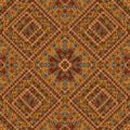 Abstract geometric textured orange seamless pattern Royalty Free Stock Photo