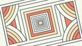 Abstract Geometric Tile Pattern, Dynamic and Colorful, vector design Generative AI Royalty Free Stock Photo