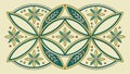 Abstract geometric tiled pattern design background ornament vector design Generative AI Royalty Free Stock Photo