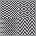 Abstract geometric tiling seamless pattern background