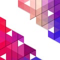 Abstract geometric triangle background, vector design pattern. Royalty Free Stock Photo
