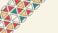 Abstract Geometric Triangle Border, Modern Pattern, vector design Generative AI Royalty Free Stock Photo