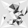 Abstract geometric triangle design background using different triangular style patterns, vector illustration. Royalty Free Stock Photo