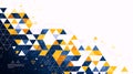 Abstract Geometric Triangle Pattern Background with Data Visualization Elements Royalty Free Stock Photo