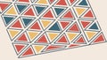 Abstract Geometric Triangle Pattern Background, vector design Generative AI Royalty Free Stock Photo