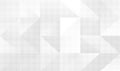 Abstract Geometric Triangle Pattern Background in White and Gray Royalty Free Stock Photo