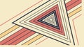 Abstract geometric triangle pattern design element, vector design Generative AI Royalty Free Stock Photo