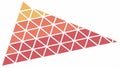 Abstract geometric triangle pattern design, modern colorful background vector design Generative AI Royalty Free Stock Photo