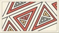 Abstract geometric triangle pattern, modern and decorative background design vector design Generative AI Royalty Free Stock Photo