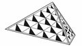 Abstract geometric triangle pattern, modern design, vector design Generative AI Royalty Free Stock Photo