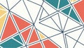 Abstract geometric triangle pattern, modern and vibrant background vector design Generative AI Royalty Free Stock Photo