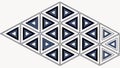 Abstract Geometric Triangle Pattern Tiles, Modern Background Vector, vector design Generative AI Royalty Free Stock Photo