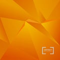 Abstract geometric triangle polygonal space low poly orange back