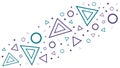 Abstract Geometric Triangles and Lines Pattern, vector design Generative AI Royalty Free Stock Photo