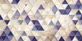 Abstract geometric triangular pattern design with subtle color variations and intricate linework. Generative AI Royalty Free Stock Photo