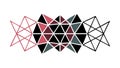 Abstract Geometric Triangular Pattern, Dynamic Overlapping, vector design Generative AI Royalty Free Stock Photo