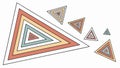 Abstract Geometric Triangular Pattern, Modern Design, vector design Generative AI Royalty Free Stock Photo