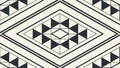 Abstract geometric tribal pattern vector, ethnic decorative design. vector design Generative AI Royalty Free Stock Photo