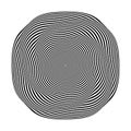 Abstract geometric twisted design element